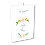 Menu weselne A5 - Kwitnące magnolie |moje-zaproszenia|