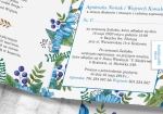 Zaproszenia ślubne - Leśne skarby - otwarte, zbliżenie | Moje zaproszenia