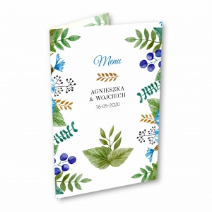Menu weselne - Leśne skarby