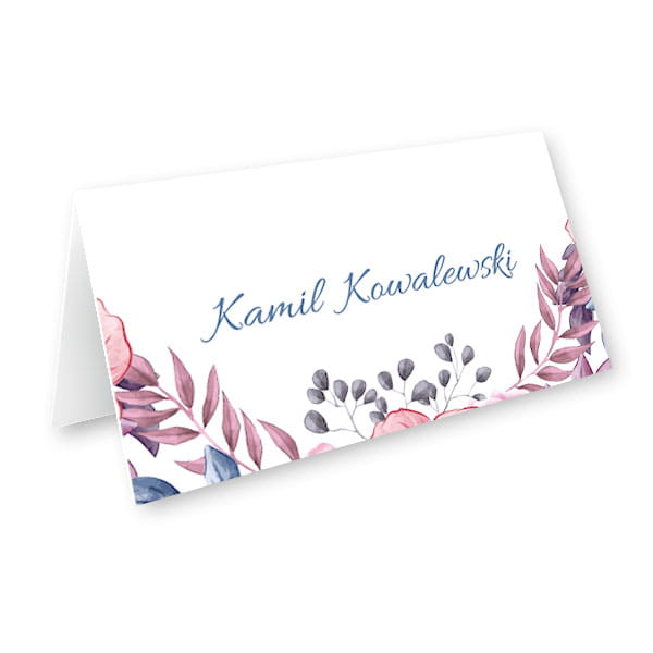 Winietki ślubne - Różowe hibiskusy