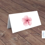 Winietki ślubne - Różowe hibiskusy - widok z tyłu | Moje zaproszenia