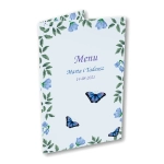 Menu weselne - Fioletowe motyle