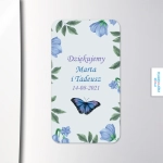 Magnesy - upominki dla gości weselnych - Fioletowe motyle | Moje zaproszenia