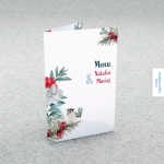 Menu weselne A5 - Kwitnąca zima | Moje zaproszenia