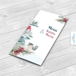 Menu weselne DL - Kwitnąca zima | Moje zaproszenia