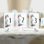 Tabliczka na stoły weselne - Kwitnąca zima - numery 1, 2 i 3 | Moje zaproszenia