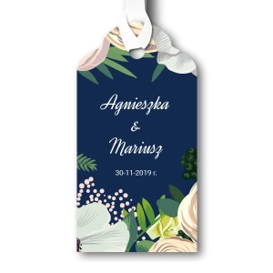 Zawieszki na alkohol lub prezenty - Zimowe kwiaty