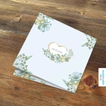 Zaproszenia ślubne - Niebieska porcelanka - tył zaproszenia | Moje zaproszenia