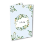 Menu weselne - Niebieska porcelanka