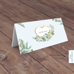 Winietki ślubne - Niebieska porcelanka - widok z tyłu | Moje zaproszenia