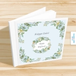 Księga gości weselnych kwadratowa - Niebieska porcelanka | Moje zaproszenia