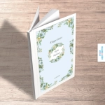 Księga gości weselnych pionowa - Niebieska porcelanka | Moje zaproszenia