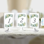 Tabliczka na stoły weselne - Niebieska porcelanka - numery 1, 2 i 3 | Moje zaproszenia