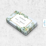 Magnesy poziome w stosie - upominki dla gości weselnych - Niebieska porcelanka | Moje zaproszenia