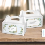 Pudełko na ciasto weselne, poziome, 2 sztuki - Niebieska porcelanka | Moje zaproszenia