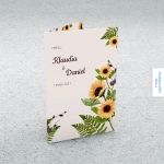 Menu weselne A5 - Pośród słoneczników | Moje zaproszenia