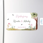 Magnesy poziome - upominki dla gości weselnych - Ptasi Zakątek | Moje zaproszenia