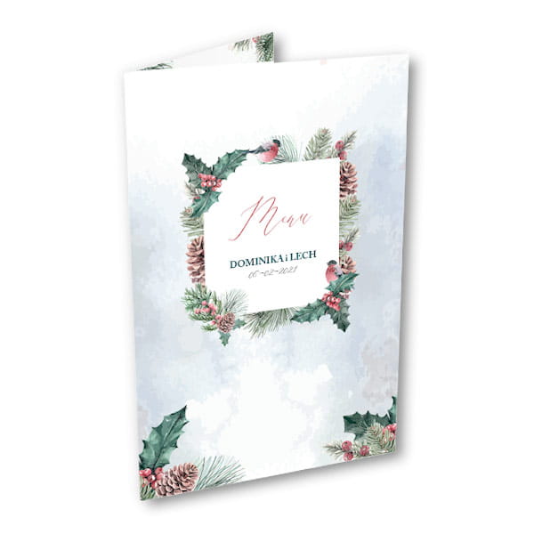 Menu weselne - Zimowy klimat