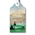 Zawieszki na wódkę weselną lub prezenty - Góry | Moje zaproszenia