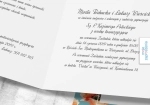 Zaproszenia ślubne - kwadratowe, otwierane w bok - Morskie maki - środek, powiększenie | Moje zaproszenia