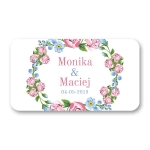 Magnesy - upominki dla gości weselnych - Róże i niezapominajki | Moje zaproszenia