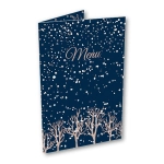 Menu weselne A5 - Śnieżna noc |moje-zaproszenia|