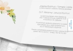 Zaproszenia ślubne kwadratowe, otwierane w bok - Kwitnące magnolie - środek, powiększenie | Moje zaproszenia