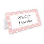 Winietki Ślubne - Różowe serca