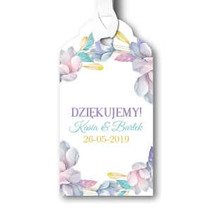 Zawieszki na alkohol lub prezenty - Pastelowy wianek