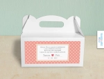 Pudełko na ciasto weselne, poziome, widok z przodu - Barokowy wzór | Moje zaproszenia