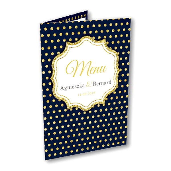 Menu weselne A5 -  Glamour