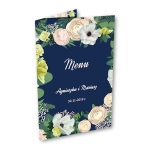 Menu weselne - Zimowe kwiaty | Moje zaproszenia