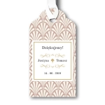 Zawieszka na alkohol lub prezenty - Art deco | Moje zaproszenia