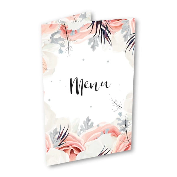 Menu weselne - Zimowe róże i piwonie