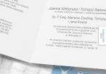 Zaproszenia ślubne - kwadratowe, otwierane w bok - Niebieskie serca - środek, powiększenie | Moje zaproszenia