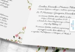 Zaproszenia ślubne - kwadratowe, otwierane w bok - Podróżniczek - środek, powiększenie | Moje zaproszenia