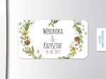 Magnesy poziome - upominki dla gości weselnych - Wianek serce | Moje zaproszenia